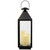 Lantern with Flameless LED Candles - 24" - Gold and Brushed Black - IMAGE 2