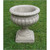 Fluted Outdoor Garden Urn Planters - 27" - Chestnut Finish - Set of 2 - IMAGE 1