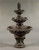 53" Three Tier Outdoor Patio Garden Water Fountain - Burnt Umber Finish - IMAGE 1