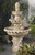 Three-Tier New Orleans Outdoor Garden Water Fountain - 53" - Limestone Finish - IMAGE 1