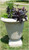 Set of 2 Cedar Brown Antique Stone Outdoor Patio Garden Genoa Urns 30" - IMAGE 1