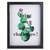 LED Lighted 'Bring on the Challenges' Cactus Framed Light Box 9" x 7" - IMAGE 1
