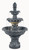 55" Three Tier Outdoor Patio Garden Water Fountain - Old Stone Finish - IMAGE 1