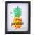 9” LED Lighted 'Stay Positive' Pineapple Framed Light Box - IMAGE 1