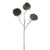36.5" Silver and Brown Frosted Lotus Pod Christmas Spray - IMAGE 1