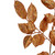 25" Brown Holographic Glittered Lemon Leaf Autumn Spray - IMAGE 2