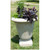 Genoa Outdoor Garden Urn Planters - 30" - Saddle Stone Finish - Set of 2 - IMAGE 1