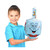 24" Blue and Red Large Smiling Face Inflatable Hanukkah Dreidel - IMAGE 3