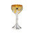 6.5" Gold and Silver Tree of Life Judaic Kiddush Cup - IMAGE 1