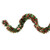 Tinsel Wide Cut Artificial Christmas Garland - 12' x 3" - Red and Green - Unlit - IMAGE 1