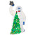 LED Lighted Bumble Topping the Christmas Tree Outdoor Yard Decoration - 32" - IMAGE 6