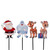 Set of 4 Pre-Lit Rudolph and Friends Christmas Pathway Markers - Clear Lights - IMAGE 1