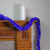 Traditional Christmas Tinsel Garland - 12' x 2.5" - Lavish Blue - Unlit - IMAGE 3
