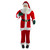72" Red and White Life Size Plush Santa Claus Standing Christmas Figure - IMAGE 1