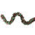 Wide Cut Tinsel Christmas Garland - 12' x 4" - Silver, Red and Green - Unlit - IMAGE 1