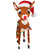 Lighted Rudolph with C9 String Lights Outdoor Christmas Decoration - 24" - IMAGE 5