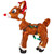 24" Lighted Rudolph with C9 String Lights Christmas Outdoor Yard Decoration