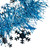 Tinsel with Snowflakes Artificial Christmas Garland - 12' x 3" - Blue and Silver - Unlit - IMAGE 5