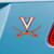 Set of 2 Orange NCAA University of Virginia Cavaliers Emblem Stick-on Car Decals 3" x 1.75" - IMAGE 2