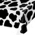Pack of 6 White and Black Cow Print Decorative Dining Table Cloth 108" - IMAGE 1