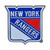 Set of 2 Blue and Red NHL New York Rangers Emblem Stick-on Car Decals 3" x 3" - IMAGE 1