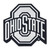 Set of 2 White NCAA Ohio State University Buckeyes Emblem Automotive Stick-On Car Decals 3" x 3" - IMAGE 1