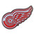 Set of 2 Red NHL Detroit Red Wings Emblem Stick-on Car Decals 2.25" x 3" - IMAGE 1