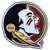 Set of 2 Black NCAA Florida State University Seminoles Emblem Stick-on Car Decals 3" x 3" - IMAGE 1
