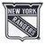 Set of 2 Black NHL New York Rangers Emblem Automotive Stick on Car Decals 3.2" - IMAGE 1