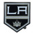 Set of 2 Black NHL Los Angeles Kings Emblem Stick-on Car Decals 3" x 3" - IMAGE 1