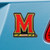 Set of 2 Red NCAA University of Maryland Terps Emblem Stick-on Car Decals 3" x 3" - IMAGE 2