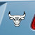 Set of 2 White and Black NBA Chicago Bulls Emblem Automotive Stick-On Car Decals 2.5" x 3" - IMAGE 2