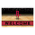 Red and Black NBA Houston Rockets "Welcome" Rectangular Outdoor Door Mat 18" x 30" - IMAGE 1