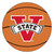 NCAA Valdosta State University  Blazers Basketball Shaped Mat Area Rug - IMAGE 1