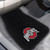 Set of 2 Black and Red NCAA Ohio State University Buckeyes Embroidered Car Mats 17" x 25.5" - IMAGE 2