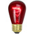 Pack of 25 Incandescent S14 Red Christmas Replacement Bulbs - IMAGE 2