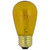 Incandescent S14 Transparent Edison Style Christmas Replacement Bulbs - Yellow - Pack of 25 - IMAGE 3