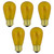 Pack of 25 Incandescent S14 Yellow Christmas Replacement Bulbs - IMAGE 4