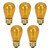 Incandescent S14 Transparent Edison Style Christmas Replacement Bulbs - Orange - Pack of 25 - IMAGE 5