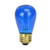 Set of 25 Incandescent S14 Blue Christmas Replacement Bulbs - IMAGE 2