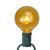 Transparent Incandescent G50 Globe Christmas Replacement Bulbs - Amber - Pack of 25 - IMAGE 1