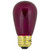 Transparent Incandescent S14 Edison Style Christmas Replacement Bulbs - Purple - Pack of 25 - IMAGE 3