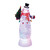11" Swirling Glitter LED Lighted Snowman with Tree Christmas Decoration - IMAGE 1