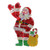 48" Holographic Lighted Waving Santa Claus Outdoor Christmas Decoration - IMAGE 1