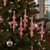 8ct Pink Shatterproof Transparent Christmas Finial Ornaments 5" - IMAGE 3