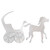 57" Pre-Lit White 3D Horse and Carriage Christmas Yard Decor - IMAGE 2