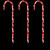 Candy Cane Outdoor Christmas Pathway Markers - 28" - Set of 3 - IMAGE 3