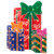 17" Green and Red Double-Sided Lighted Holographic Shimmering Christmas Presents Window Silhouette - IMAGE 5