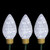 Set of 3 Lighted LED C9 Bulb Christmas Pathway Marker Lawn Stakes - Clear Lights - IMAGE 2