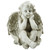 10.75" White Decorative Sitting Cherub Angel Outdoor Garden Statue - IMAGE 1